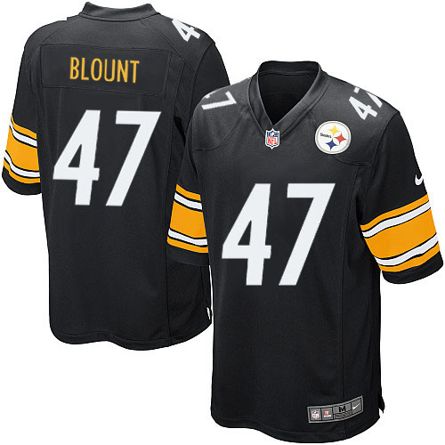 Youth Limited Mel Blount Nike Jersey Black Home - #47 NFL Pittsburgh Steelers